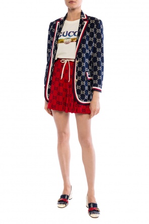 Pleated shorts with logo pattern, zdjęcie 2 Pleated shorts with logo pattern od Gucci